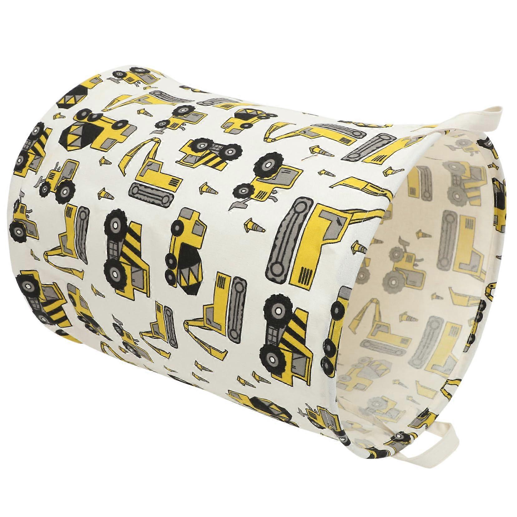 Large Capacity Laundry Basket with Creative Pattern, Collapsible Hamper for Dorm, Nursery and Home