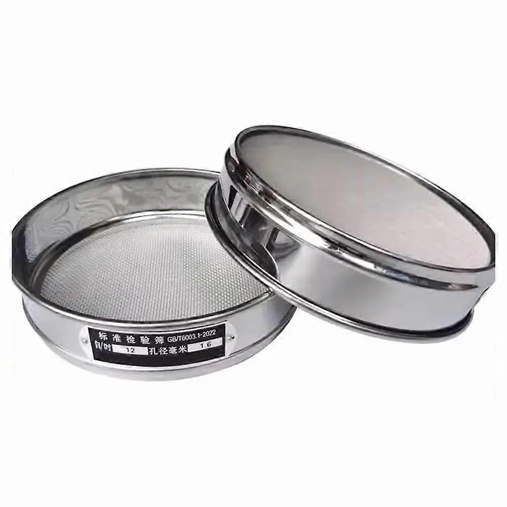 20cm Stainless Steel Lab Test Sieve 500 Mesh Precision DoubleLayer Frame for Flour Sampling