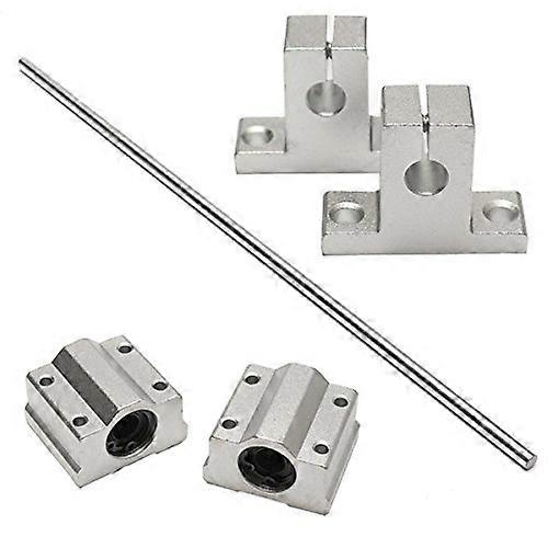 8mm Linear Rail Kit with Slide Blocks and Shaft Supports,  Precision CNC Guide for 3D Printer