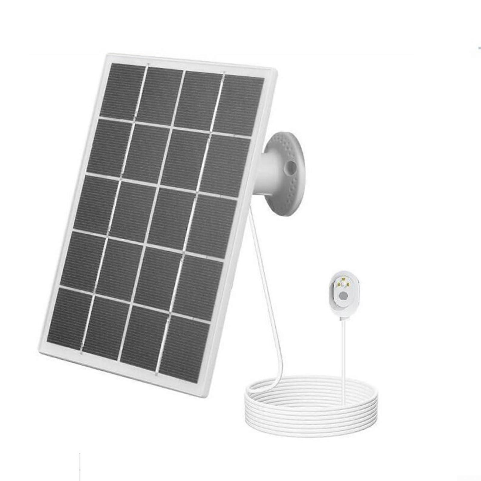10W 5V Solar Panel for Arlo Pro 3 with IP65 Weatherproof Design and Efficient Camera Charging (White)