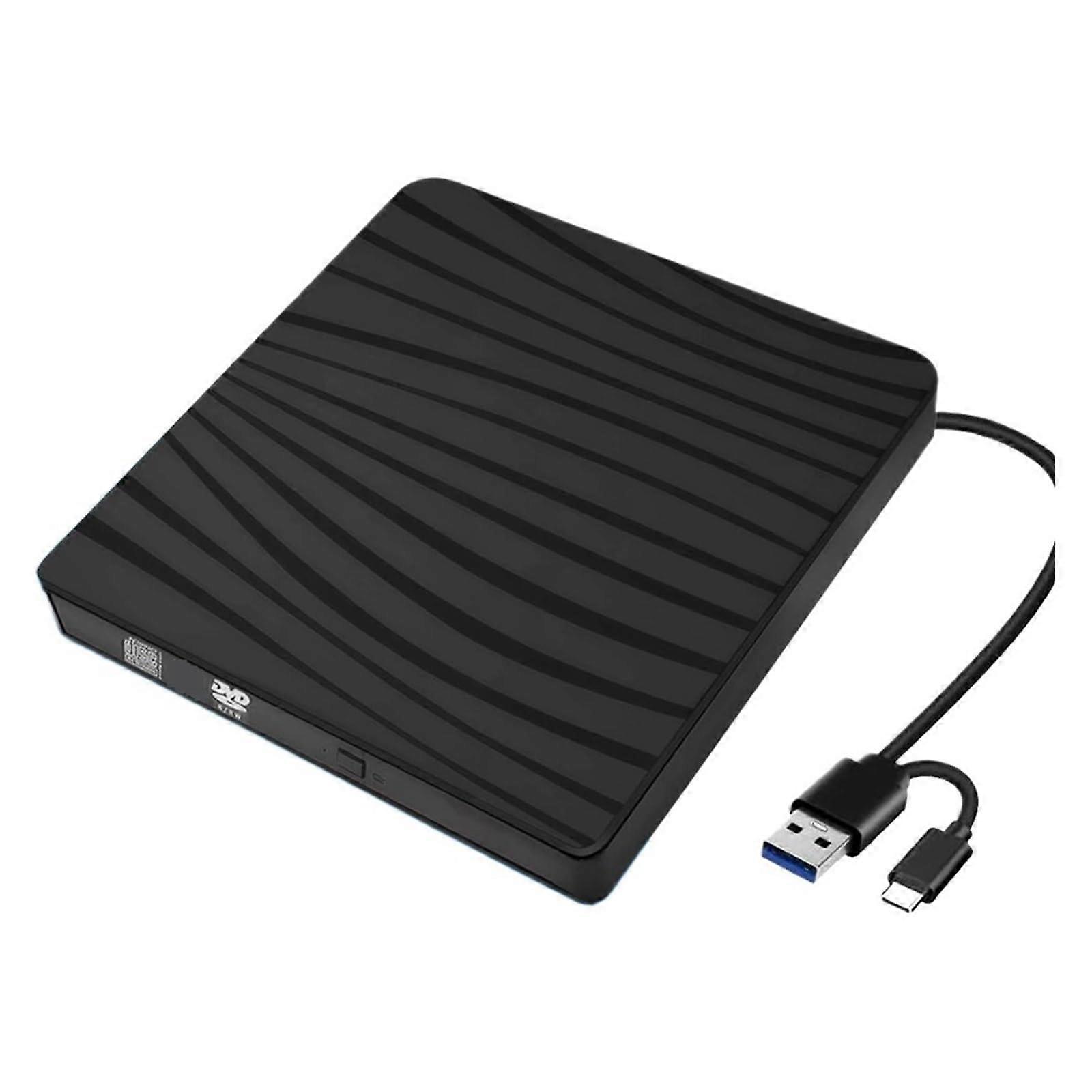 USB 3.0 External DVD Drive Burner with Drive Installation for Laptop and PC
