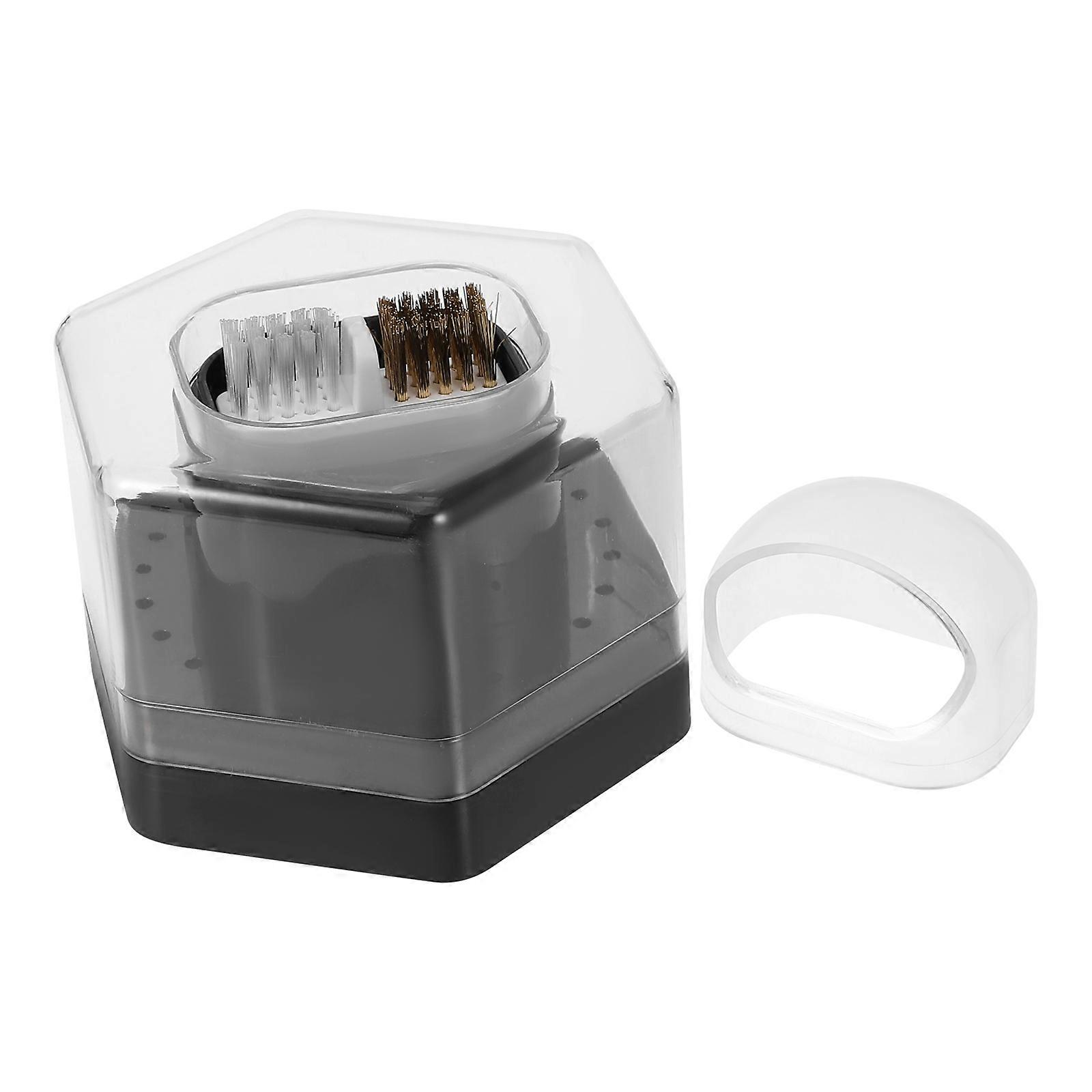 Nail Drill Bits Organizer Box for 5Pcs Storage with Transparent Multi-Slots