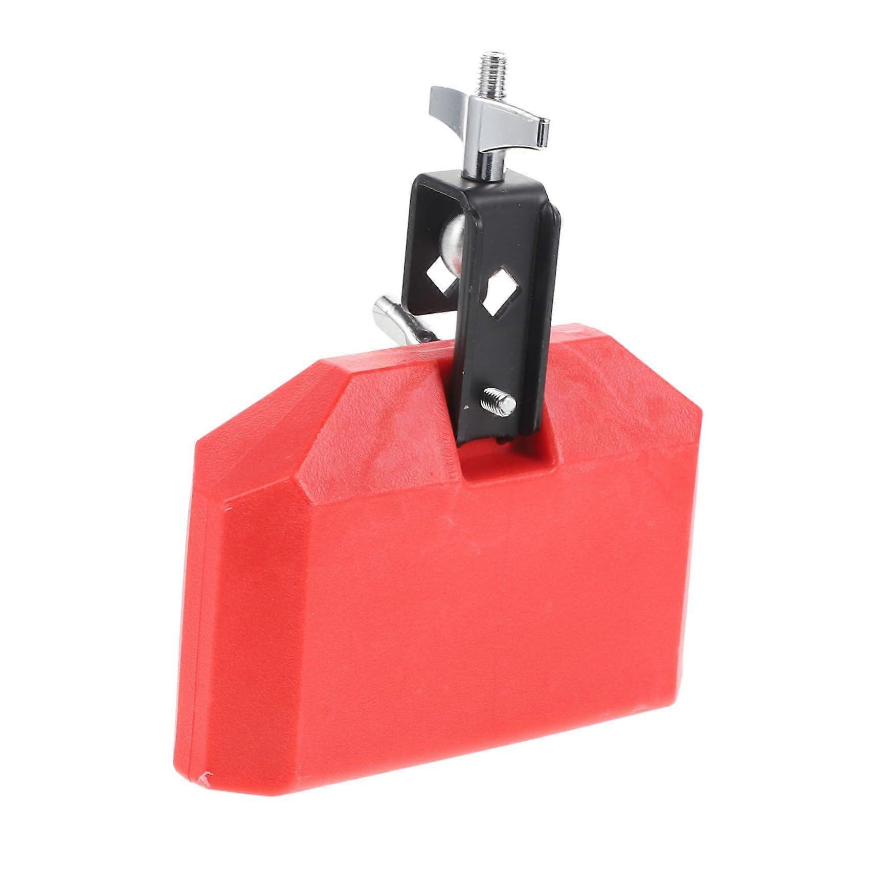 Drum Set Cowbell 6 Inch Red Durable PVC Drum Kit Replacement for Live Performance