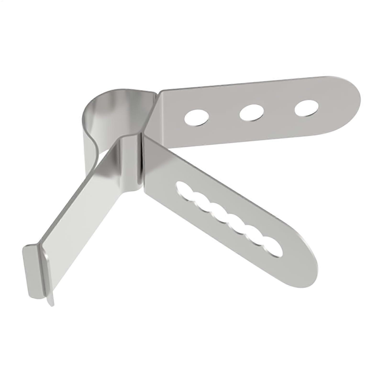 Stainless Steel Candy Thermometer Clip with 3Hole BBQ Probe Holder for Precise Temperature Control