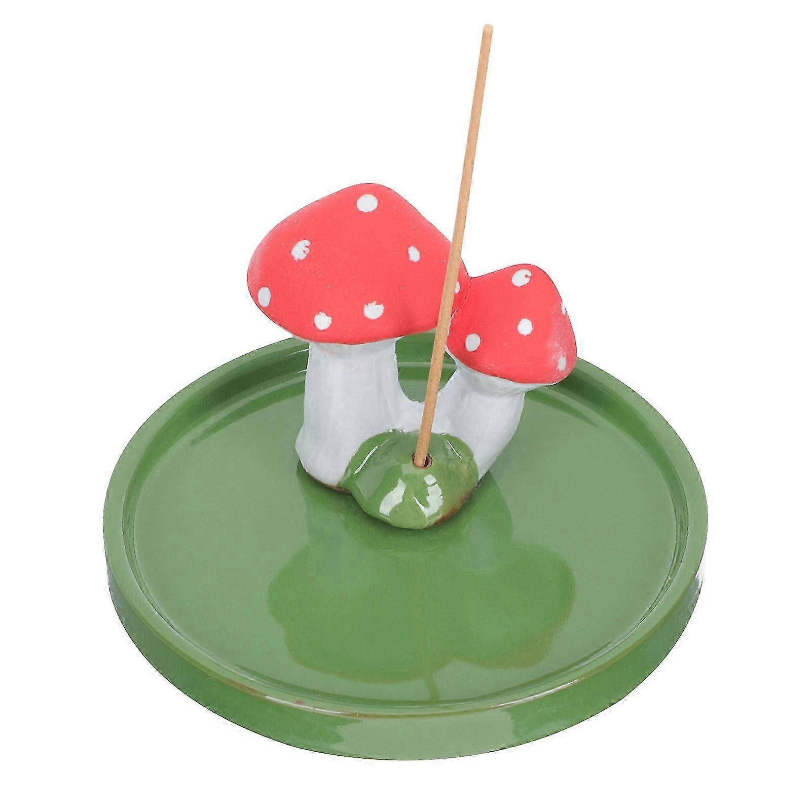 Ceramic Incense Stand Mushroom Shape Incense Holder for Home Decor