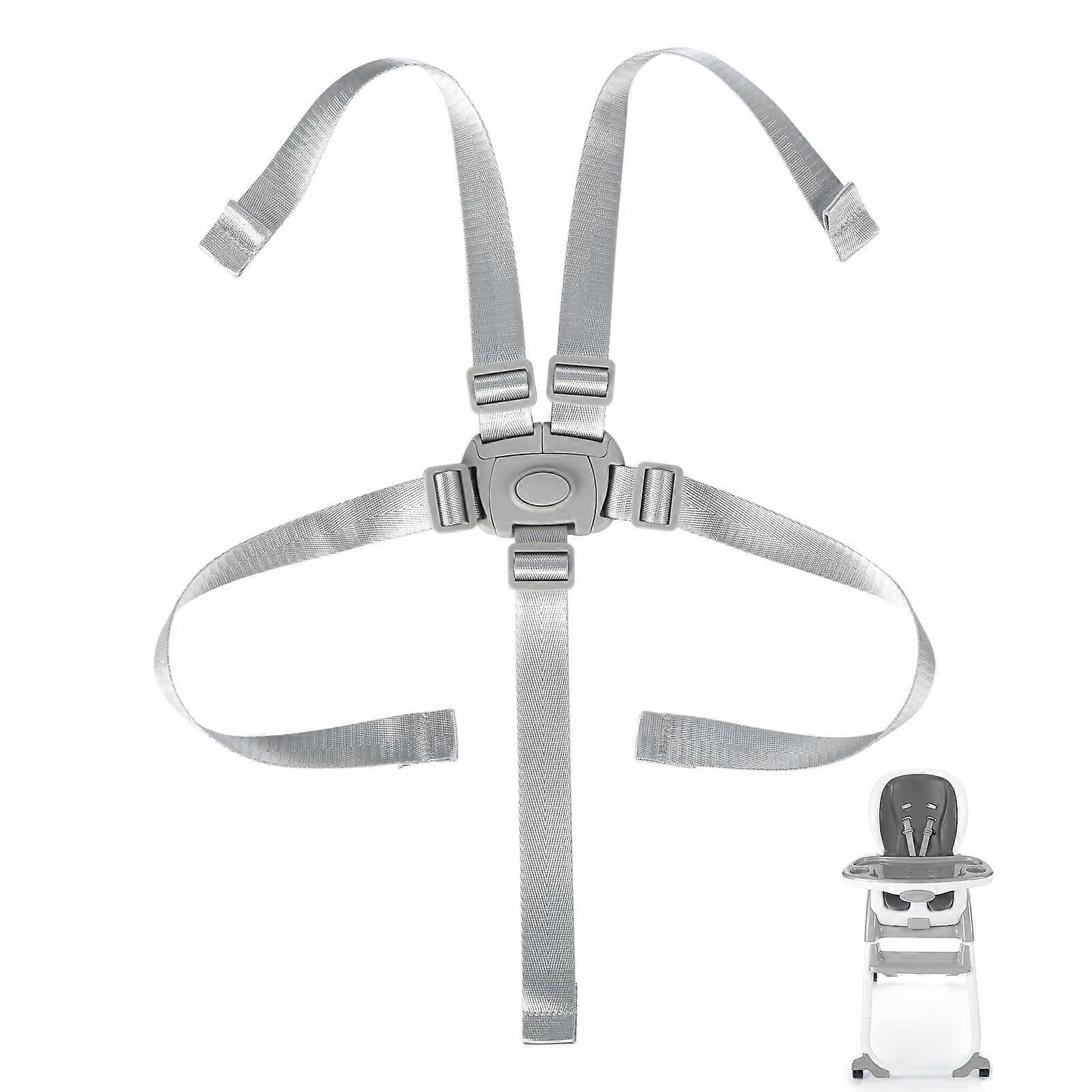 Chair Replacement Straps Compatible with Ingenuity, Adjustable 5 Point Harness with Buckle