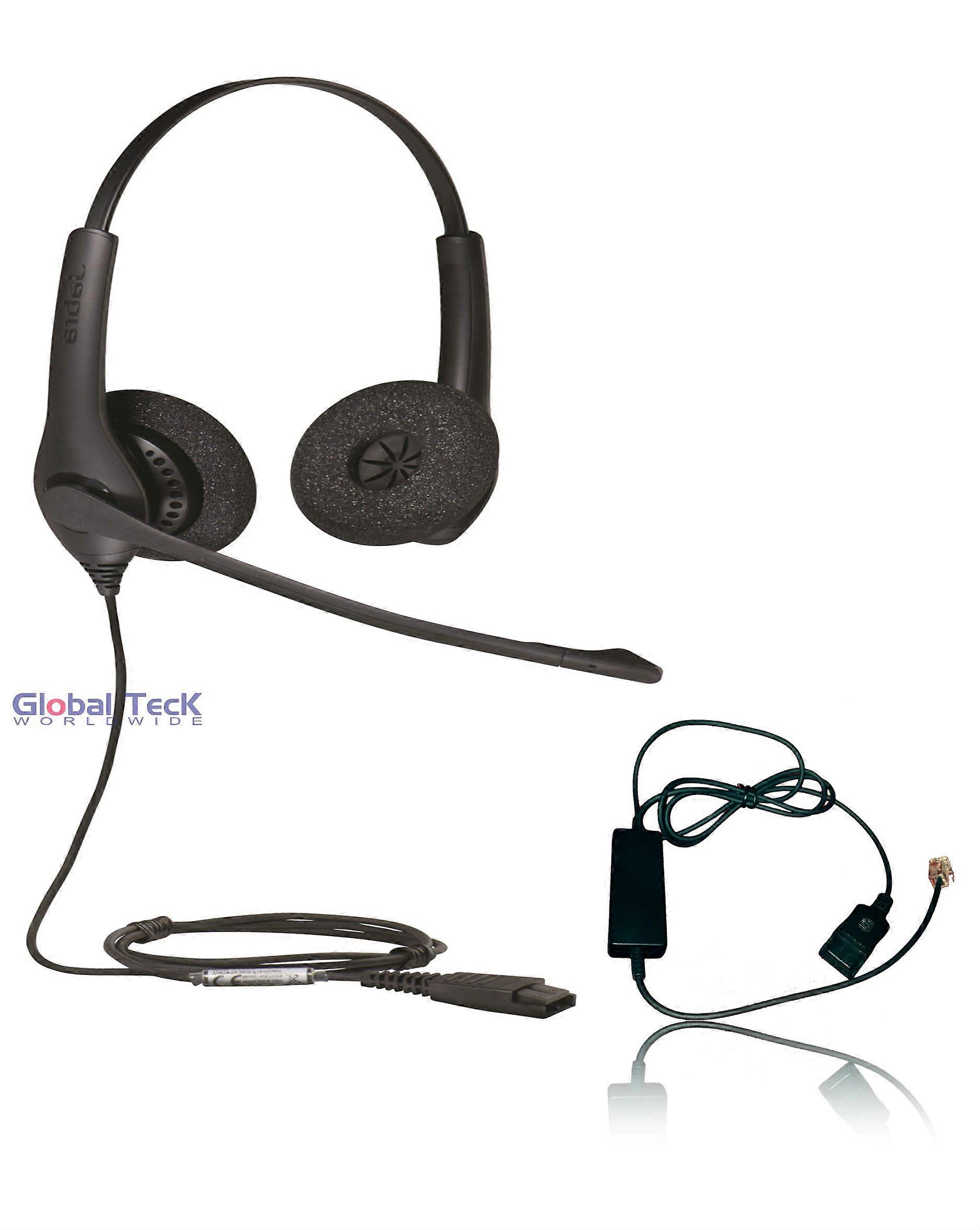 Wired Office Headset for Polycom SoundPoint and VVX Phones with PlugandPlay Setup