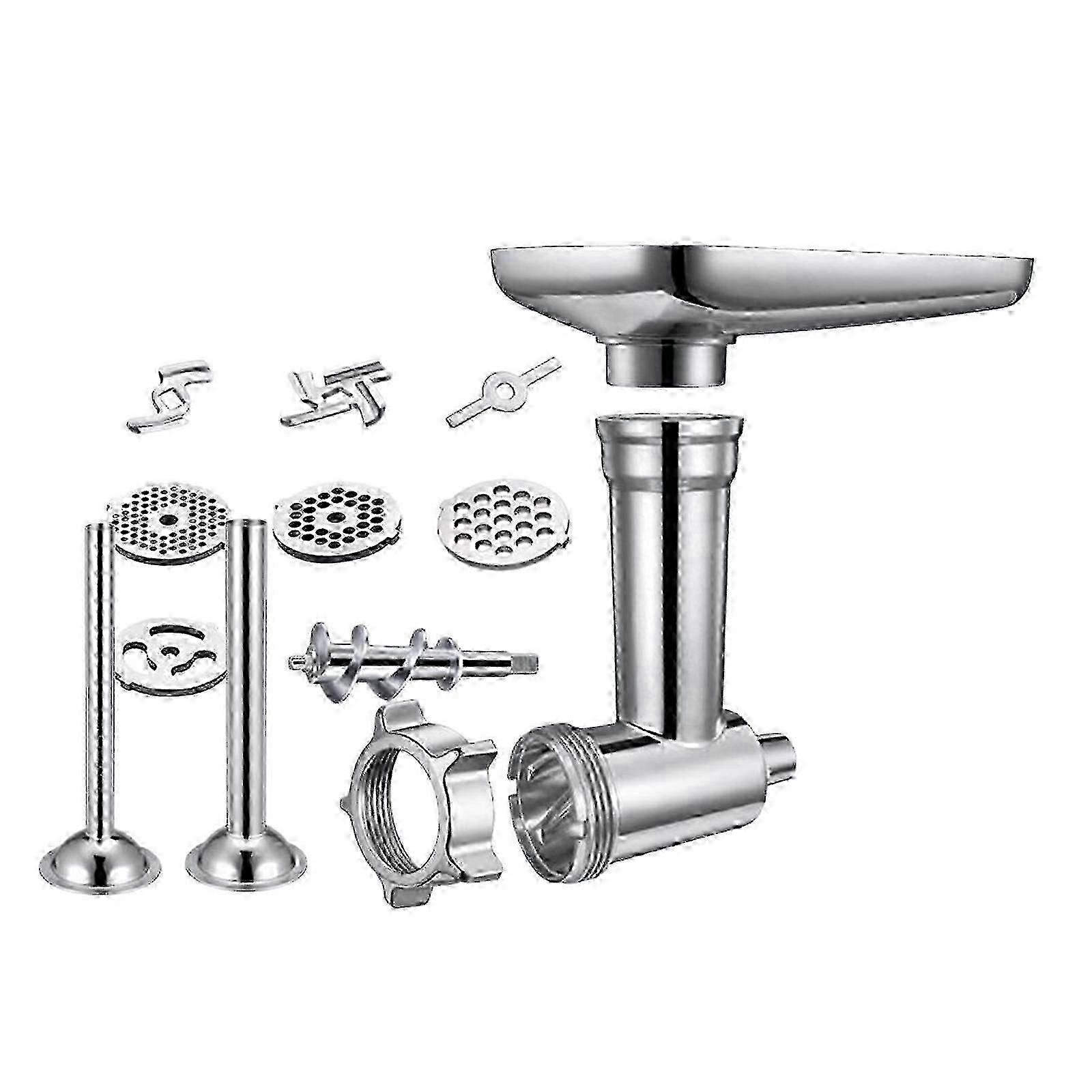 Meat grinder for KitchenAid mixer, stainless steel kitchen accessory