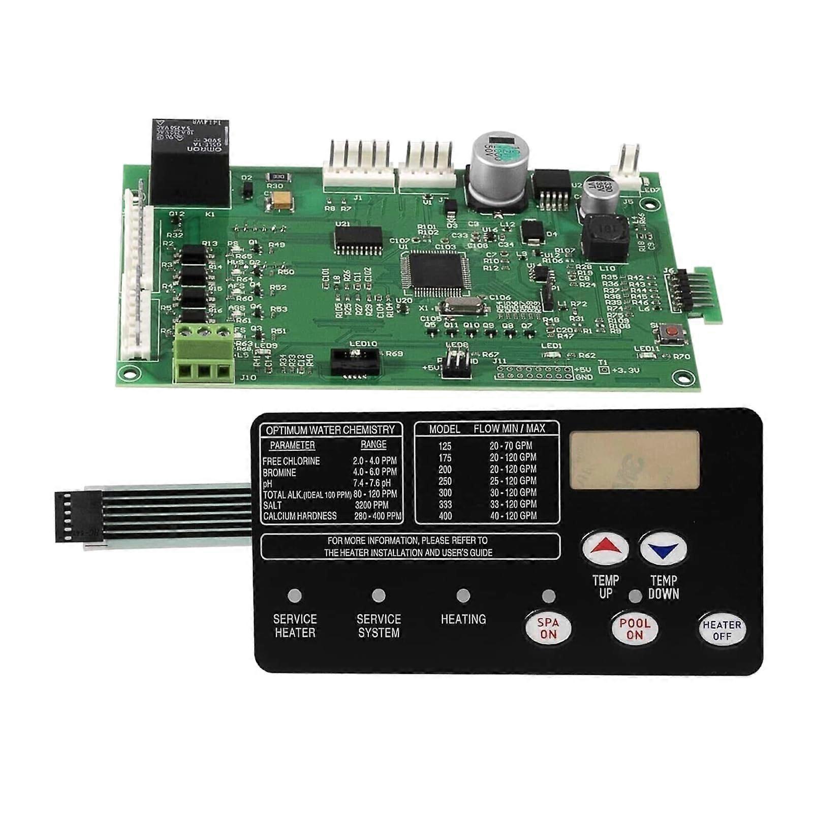 Pool Control Board Kit 420020007S with 472610Z Pad, Precise Temperature and Timer for Outdoor Pool