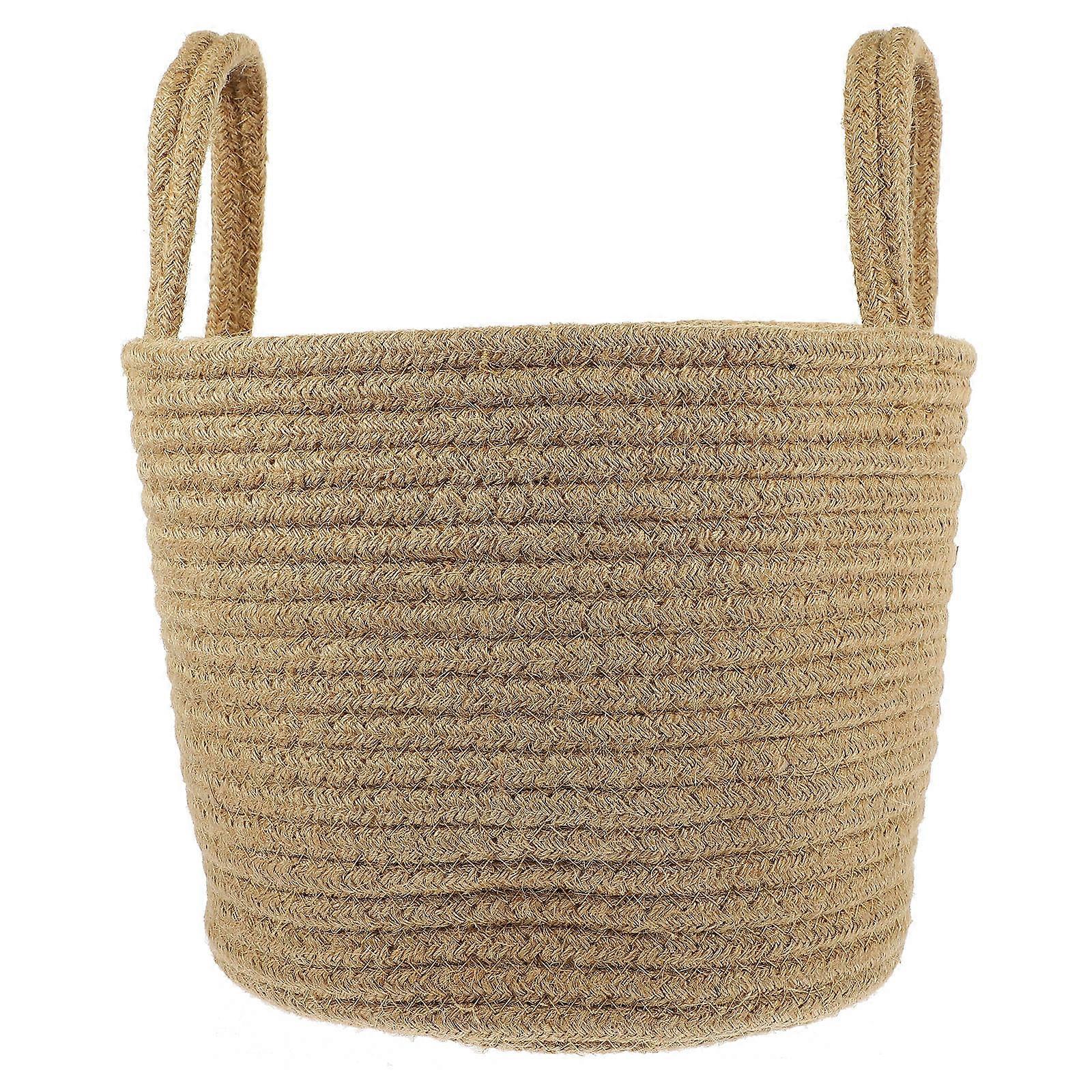 Cotton Rope Woven Laundry Basket Storage Basket for Storage Use