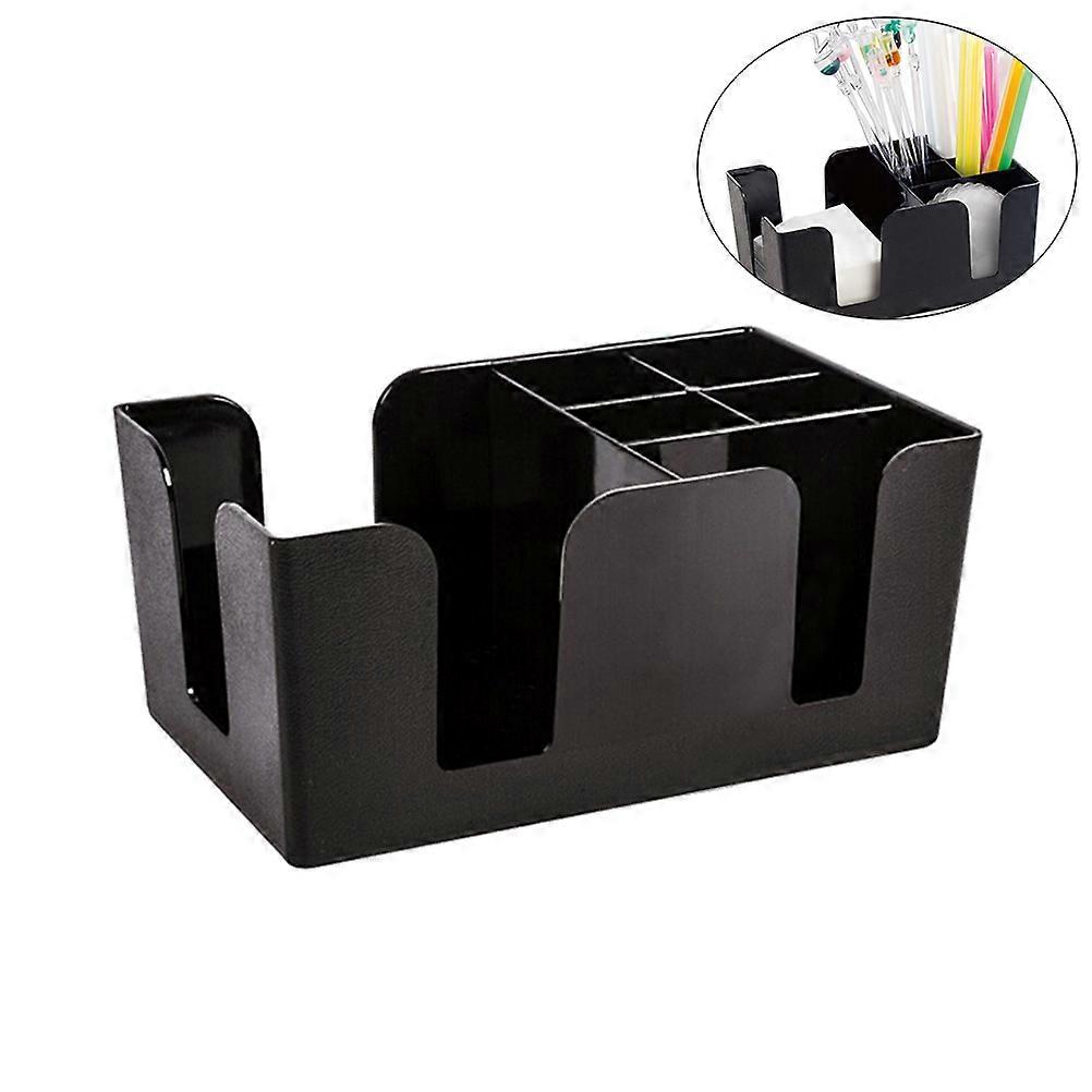 Multifunction Tissue Box Straw Holder for Storage Use Counter Rack