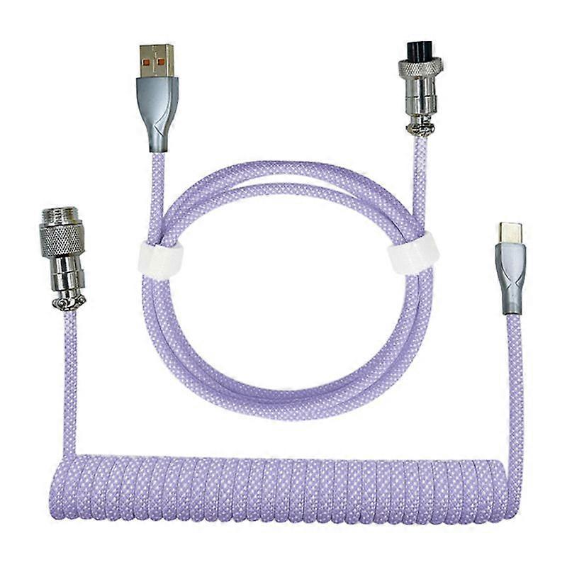 Type-C to USB Data Cable Mechanical Keyboard Coiled Cable 