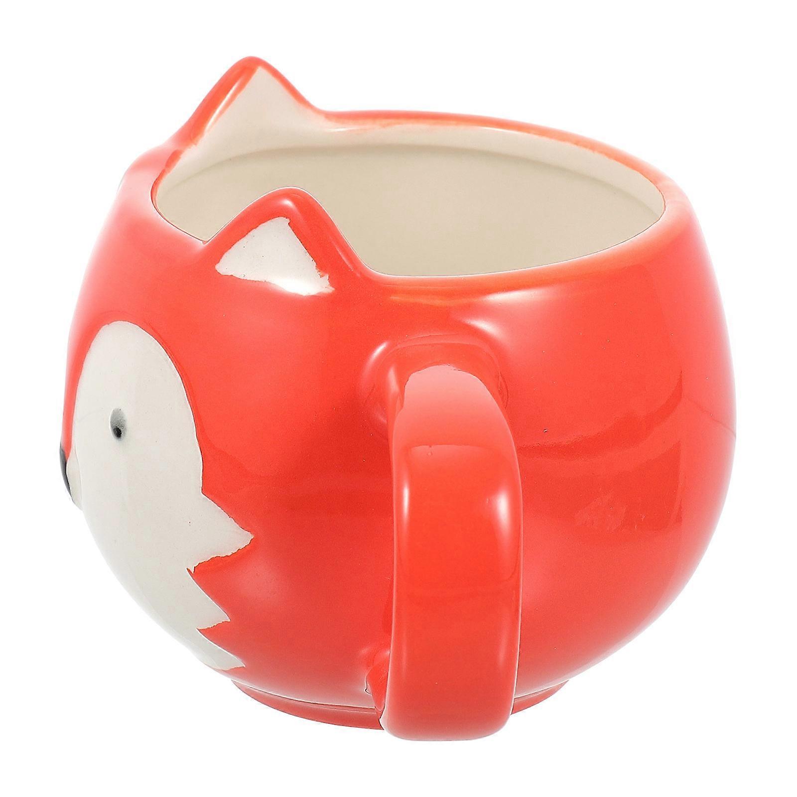 Flower Cat Ceramic Coffee Cup with Creative Function for Office Use