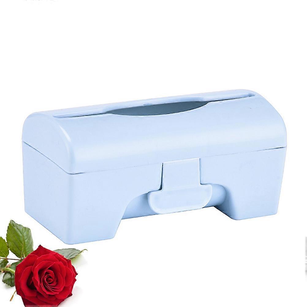 Trash Bag Dispenser Wall Mounted Rectangular Plastic Storage Box For Household Users 1Pcs