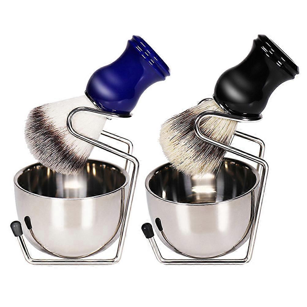 Beard Cleaning Brush Shaving Brush for Men 1Set with Metal Bracket