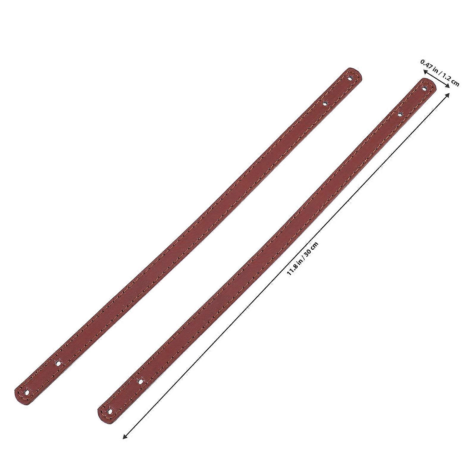 PU Handbag Strap Replacement for Bag 1Pair Durable Coffee Handmade Accessory