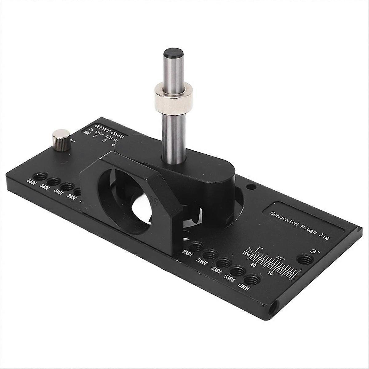 35mm Concealed Hinge Jig Kit with Drill Guide Locator, Hole Punch