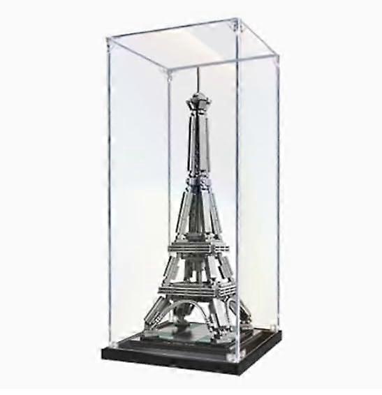 Clear Dustproof UV Protection Acrylic Display Case for  Eiffel Tower 21019