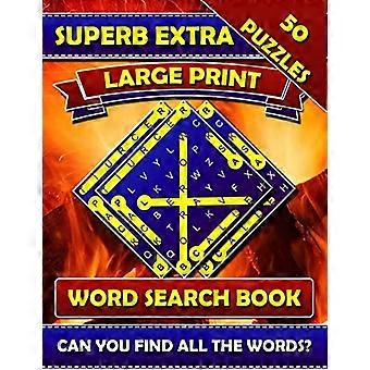 Magníficos libros de sopa de letras con letra extra grande: libros de fuentes grandes para personas mayores. Encuentra un Rompecabezas de palabras para adultos en letra grande.