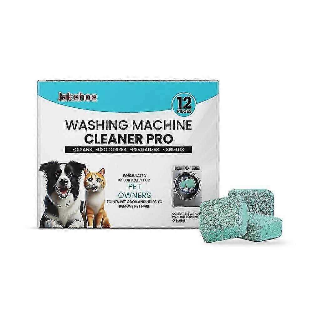 Deep Cleaning Washing Machine Tablets - Odor Removal & Descaling, 12 Pack