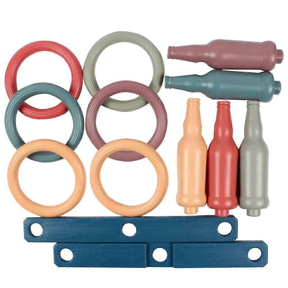 1 Set Interactive Ring Toss Game Toy Interactive Kids Bottle Ring Tossing Toy