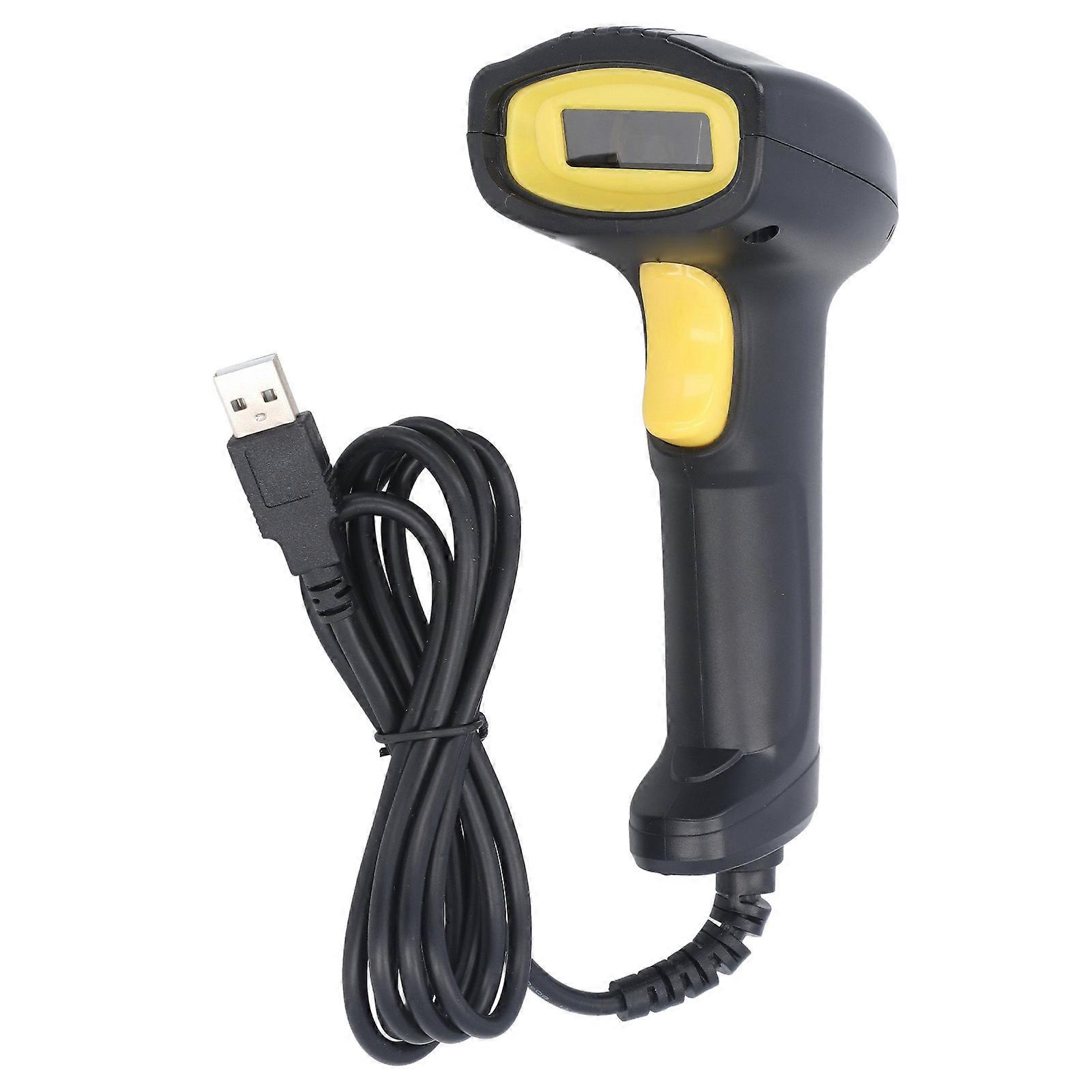 Barcode Scanner Barcode Reader 1D/2D USB Wired Handheld Barcode Scanner Suitable compatible with Supermarkets and Retail Stores