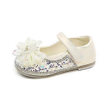 Chaussures Mary Jane pour filles, chaussures habillées, chaussures d'école pour petites filles, chaussures Mary Jane de fête, de mariage, de princesse, beige, 7-8 ans