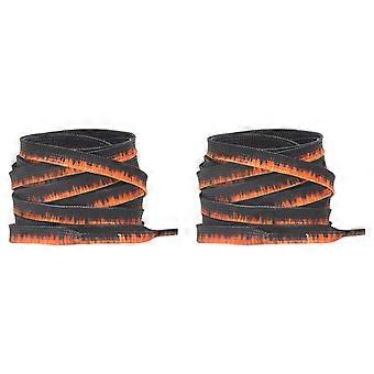 Kleurrijke, antislip, platte polyester veters met print, vervangingsveters voor sportschoenen en sneakers.