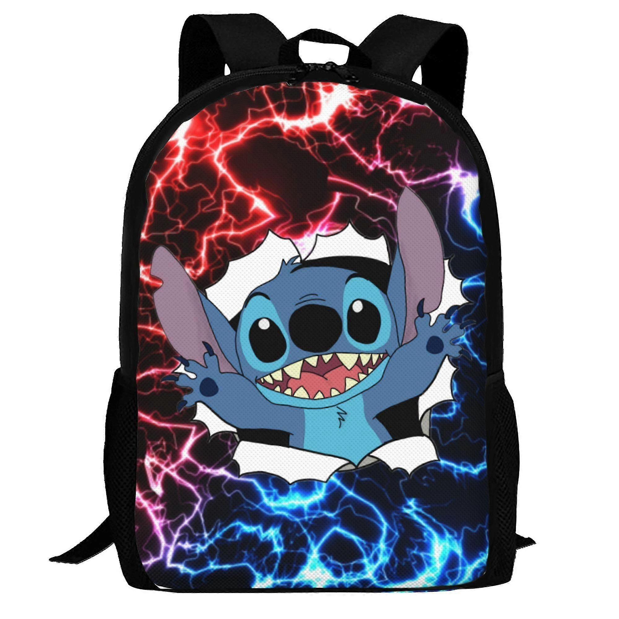 j6071 Lilo & Stitch Backpack for Kids Boys Girls Large Capacity Multifunction School Backpacks Lightweight Sports Travel Laptop Bag Daypack e6071