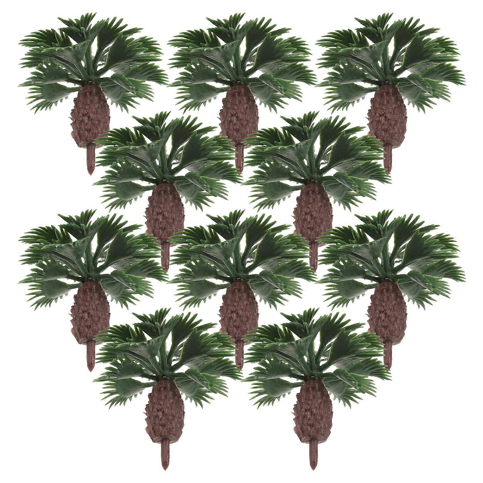 10pcs Small Tree Model Miniature Plant Sand Table Trees Landscape Tree Models