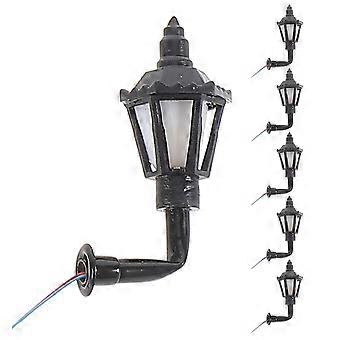 Black European Style Wall Lamp for Decoration Use 6Pcs Mini Model Light