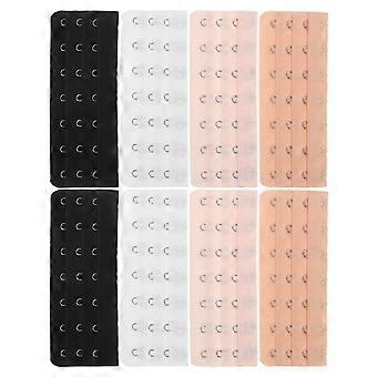 8pcs BH Extender: Komfortable 7-Haken Rückenbandverlängerung - weicher elastischer BH-Träger-Expander - Mutterschaftspflege Unterwäsche Size Extender für Frauen