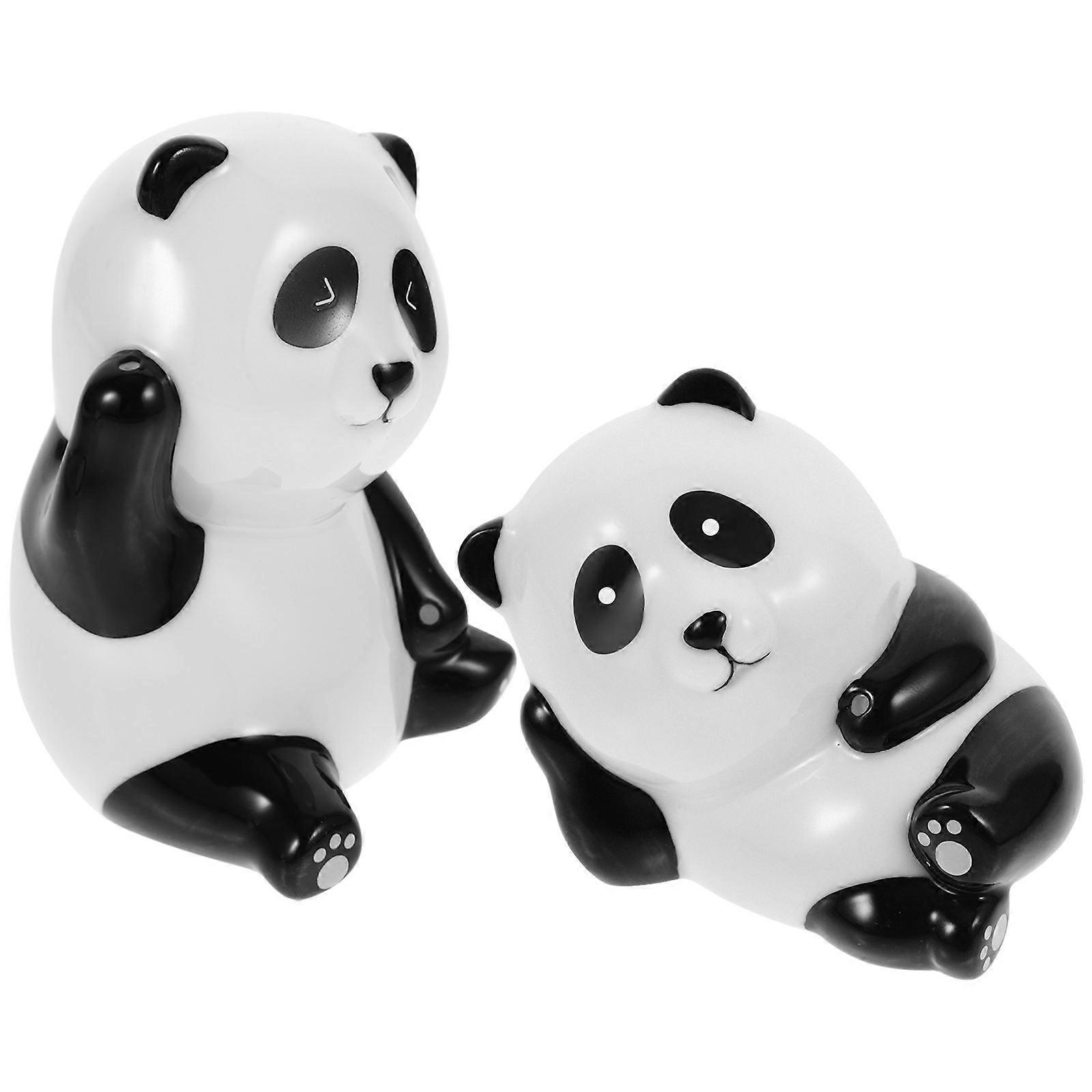 Panda Shape Incense Stick Stand Ceramic Incense Burner for Decor 6Pcs