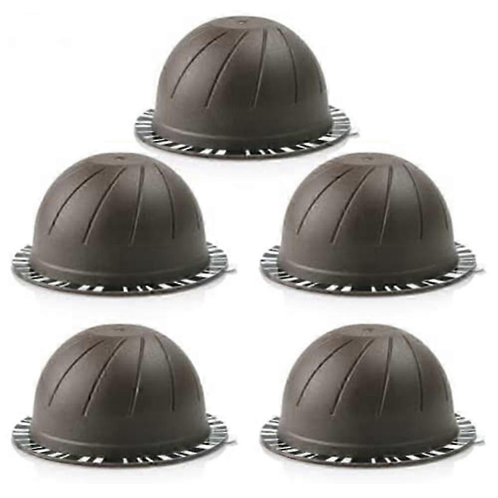 5PC Reusable Using Coffee Capsule compatible with Vertuo Vertuoline Refillable Pods 150ML