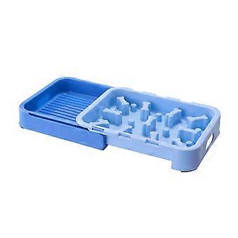 Pet Licking Bowl - Pull Out Split Type - for Fast Eaters - Prevents Odor Mixing