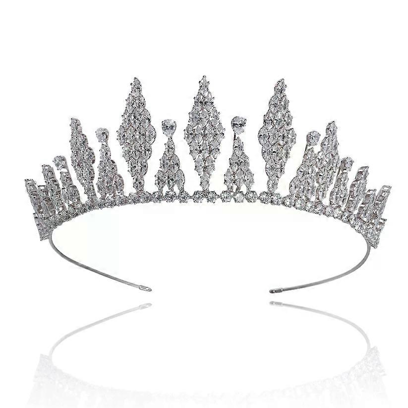 Korean style Simple Silver Small Crown Everyday Versatile Hair Accessory