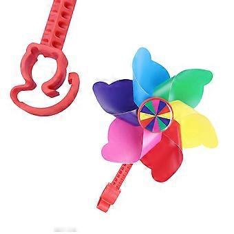 Handlebar Pinwheel Bike Windmill for Bike Decoration Red Color