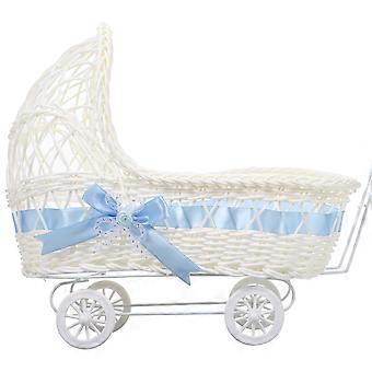 Trolley Shaped Woven Basket Baby Shower Candy Basket Favors Basket Flower Basket Decor
