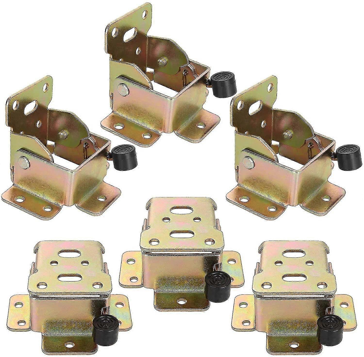 12pcs Self-locking Hinge, 90 Degrees Iron Lock Extension Table Leg, Foldable