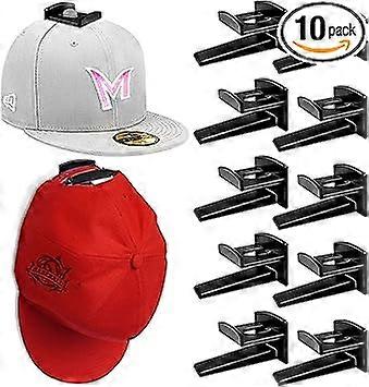 Wall-mounted hat rack (10 pieces) - Baseball cap holder