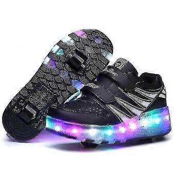 Roller sneakers for boys and girls with flashing wheels