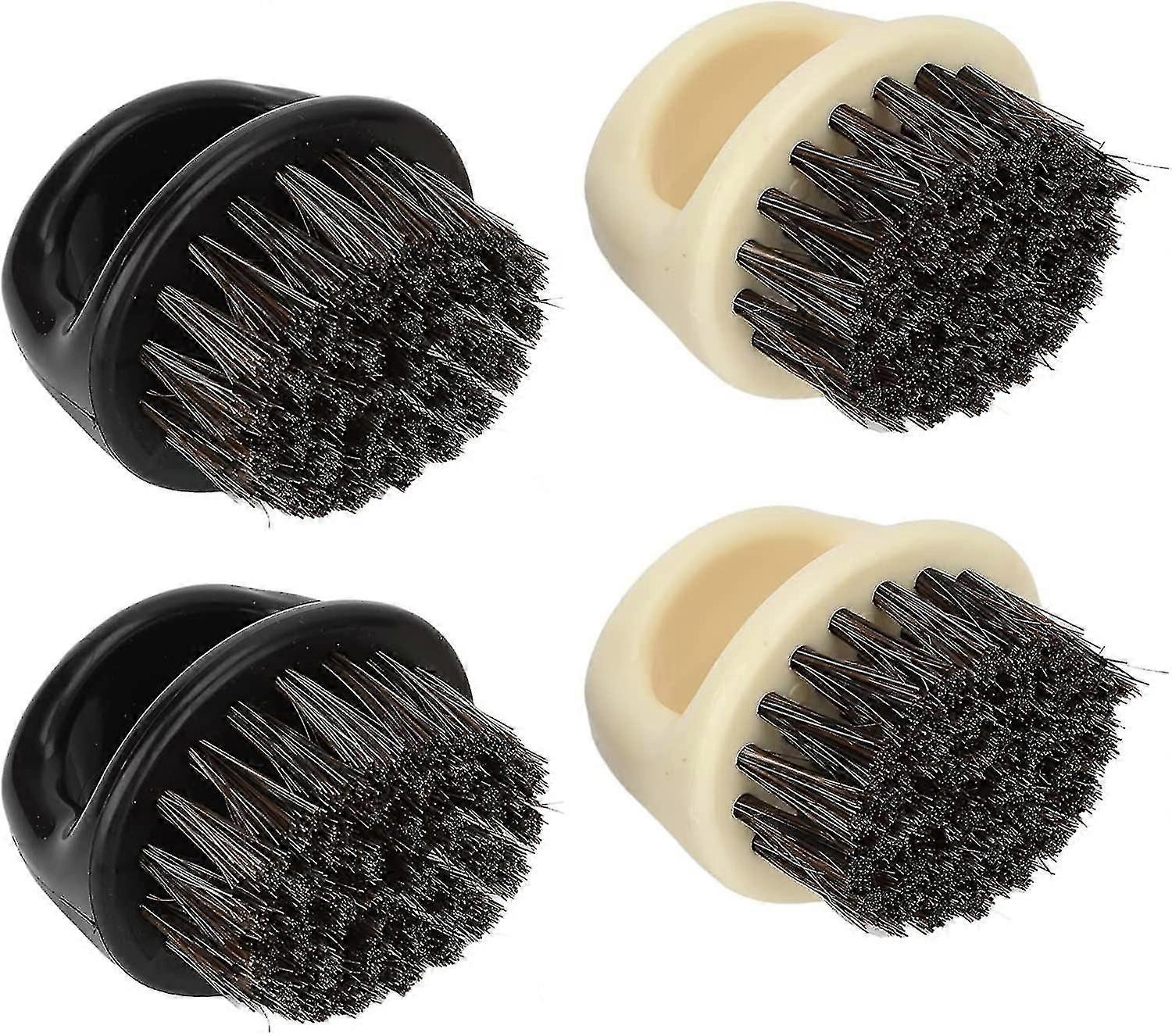 Shaving Brush Beard Brush (black White) (4pcs)