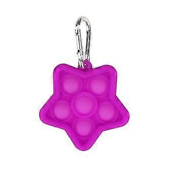 Silicone Rodent Pioneer Finger Bubble Music Keychain