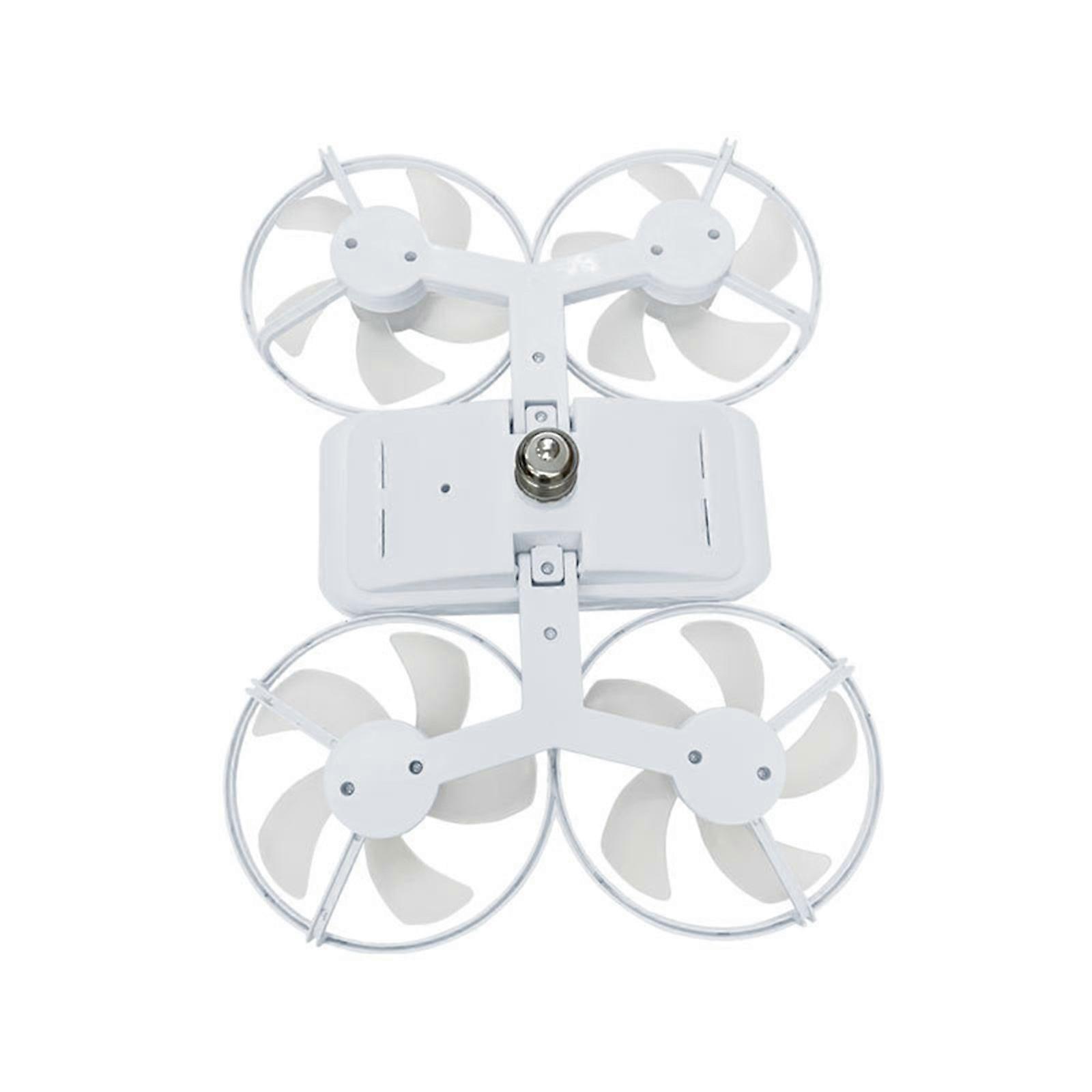Drones Shaped Ceiling Fan With LED Light Remote Control 3 Lighting Modes For Bedroom Kitchen Easy Installation E27 Base  White