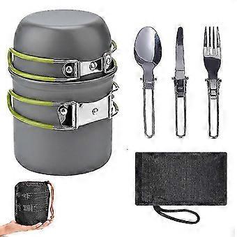 Camping Cookware Kit, Mini Camping Cookware Set With Camping Stove