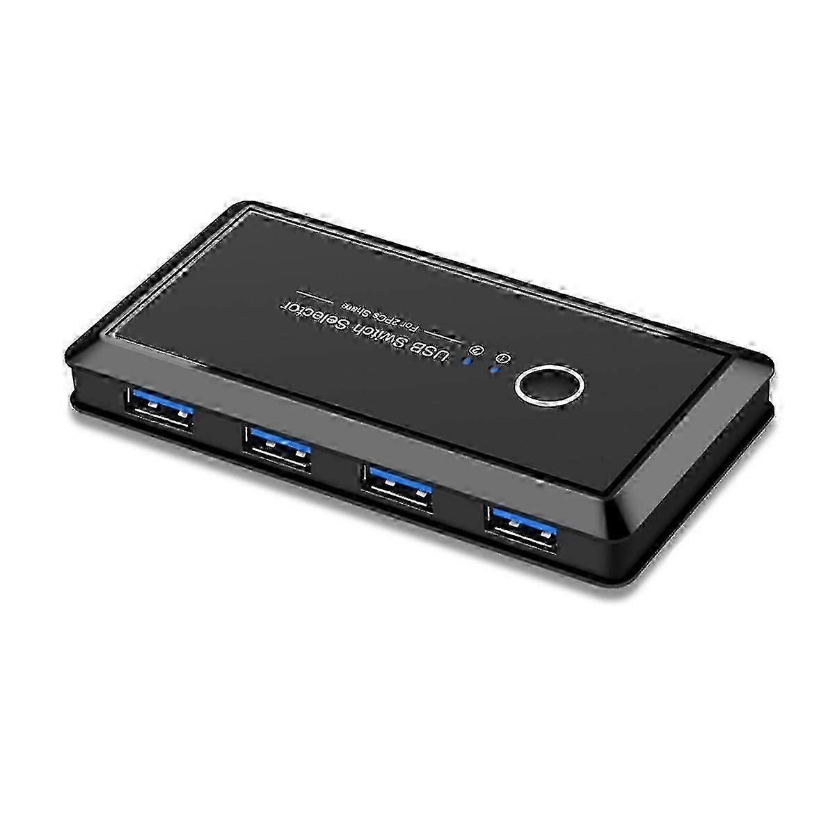Suitable compatible with Computer Switcher Computer Share Printer USB3.0 Share 4 Out 2 in Switch Multifunction Convenient Ad