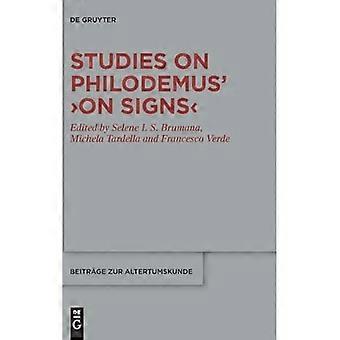 Studies over Philodemus' 'Over tekens'