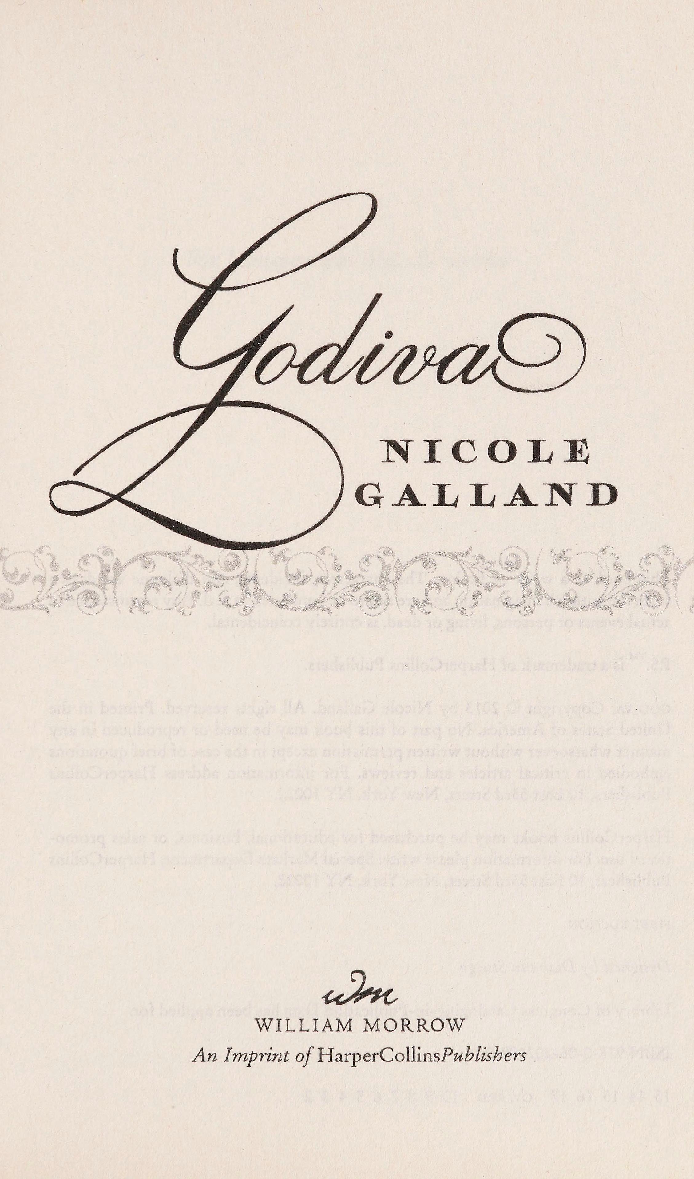 Godiva a novel