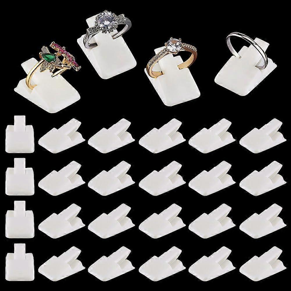 36pcs Plastic Ring Holder Small Ring Display Clip Ring Clips Single Ring Display Holder Ring Display Stands Organizer Rings kit