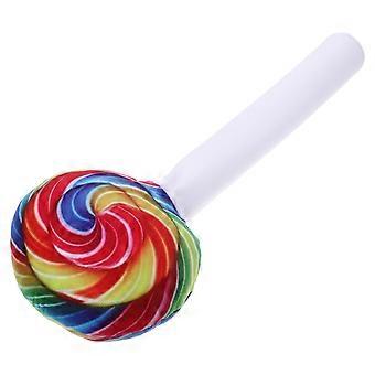 Almohada de peluche con forma de caramelo en espiral para la decoración de la habitación de niñas